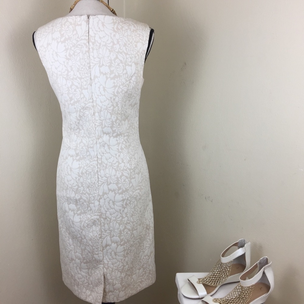 Coldwater Creek. Dress. Tan/Cream. Sz. 8. - Picture 10 of 10